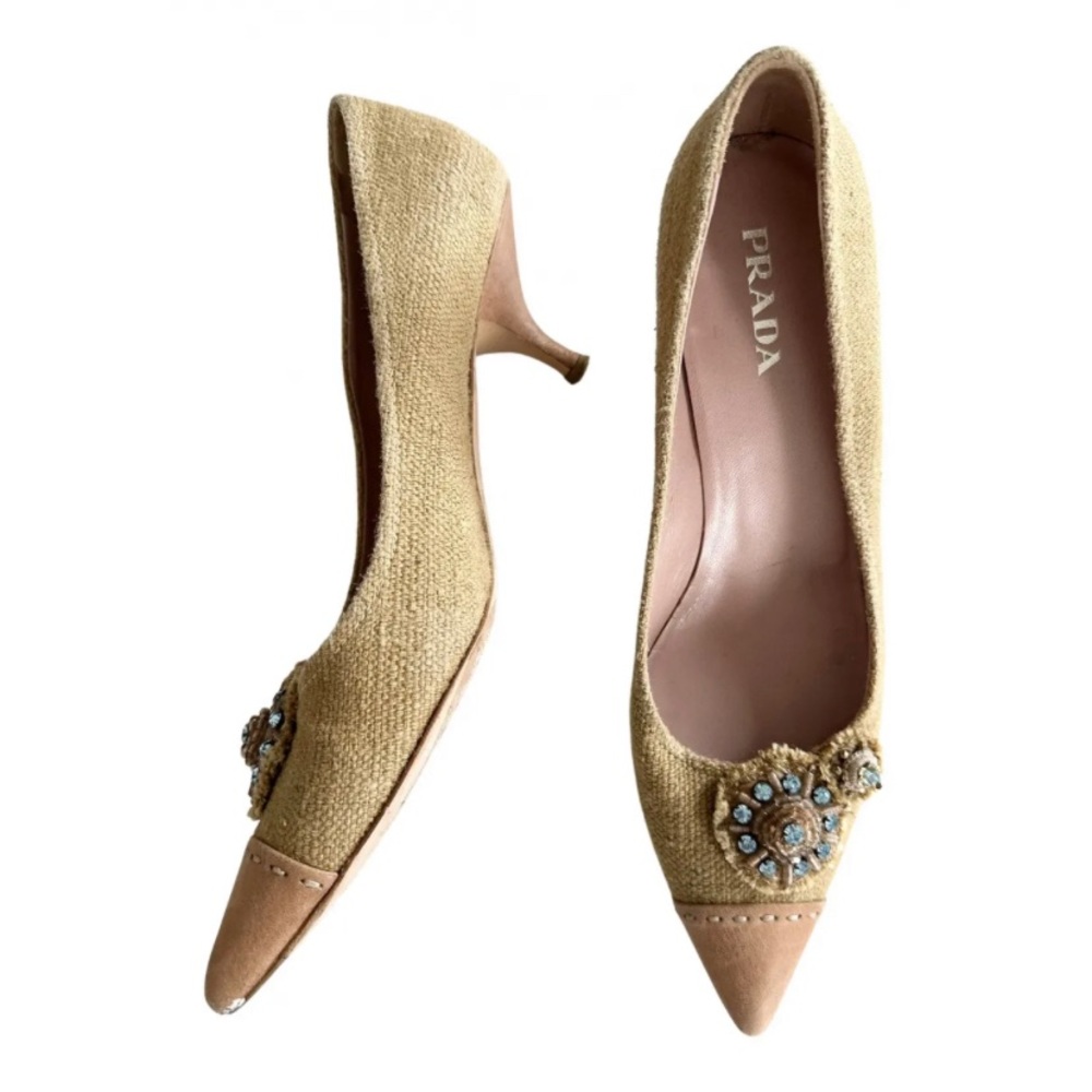 Prada pinko cloth kitten heels